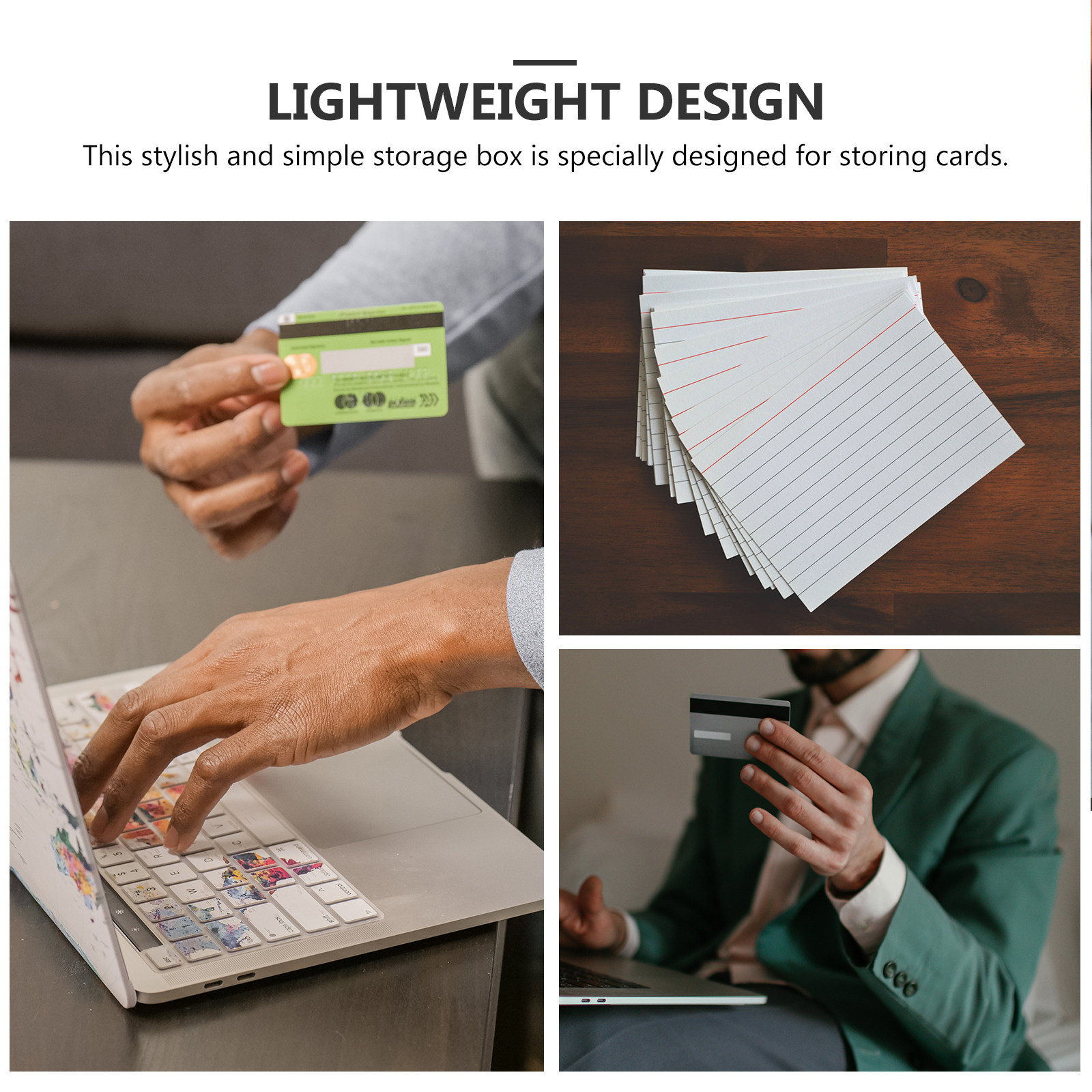 4Pcs Plastic Index Card File B - Card Index Box recension och pris